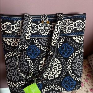 Vera Bradley Canterberry Cobalt Tote NWT
